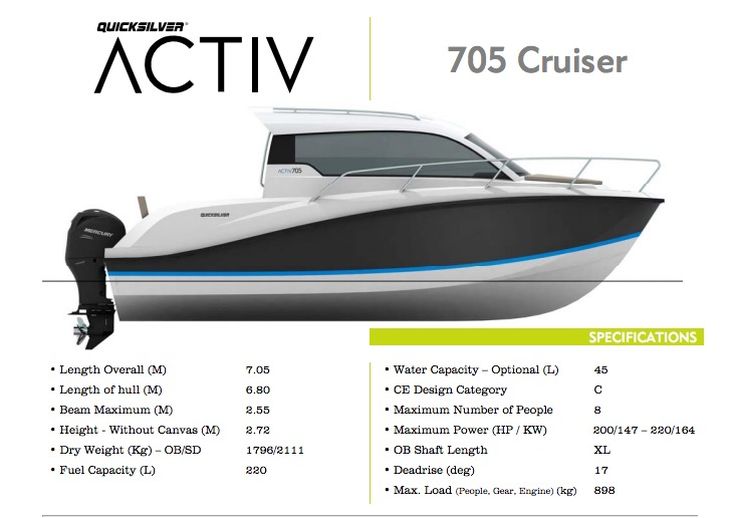 Quicksilver Quicksilver Activ Cruiser Activ 705 Cruiser For Sale Boats For Sale Used Boat Sales Apollo Duck