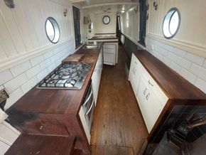 Narrowboat 59ft Mid Engine Trad Tug  - Galley