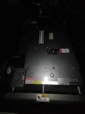 Engine compartment of a 2017 Leopard 51 Powercat with Yanmar engine.