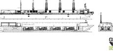 LNG POWER BARGE - 7,5 MW // 76m / 12.2m Pontoon / Barge for Sale / #1123594