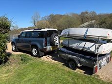 Two Racing Optimists and Mercea Trailer