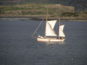 At Ulva Ferry with sails scandalised