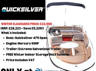 Quicksilver 475 Package SPECIAL CLEARANCE OFFER