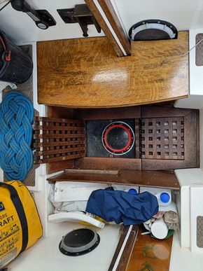 Pilot house lockers and stern gland access