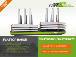 Charter: BARGEs open FOR CHARTER / contact GRS / #BARGES