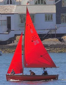 Fowey River Classic wooden dinghy