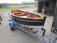 12ft Classic clinker wooden sailing dinghy, 2015