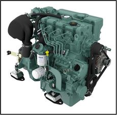 NEW Volvo Penta D2-75 75hp Marine Diesel Engine & Gearbox Package