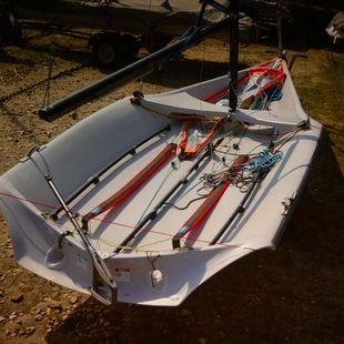 29er Sail No 2224 with launching trolley