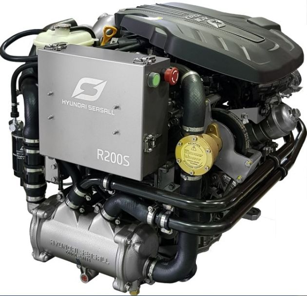 NEW Hyundai Seasall R200P 197hp Marine Diesel Engine & Gearbox Package