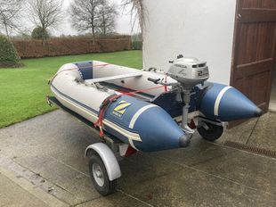 Inflatable Boat, Engine & Trailer