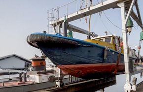 Varend Woonschip ex RWS vlet 14.78