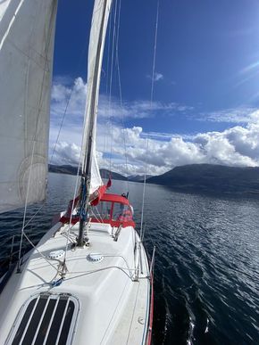 Looking aft