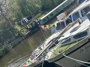 2 residential moorings and boats 40ft