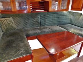 Gaff Rigged 61 Topsail Schooner  - Saloon Table