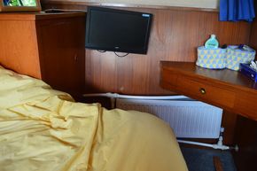 Tv and double bed
