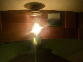 Oil lamp in 2 berth cabin