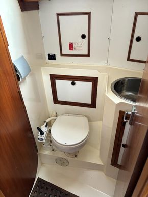 Heads with Jabsco toilet