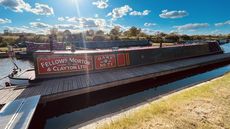 Fellows, Morton & Clayton traditional tug style narrowboat. 