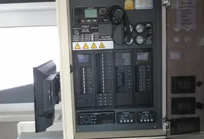 Electrical control panel on a 2017 Leopard 45 catamaran.