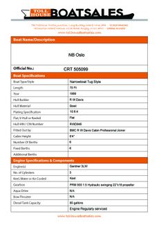 Tollhouse Boat Details Form1