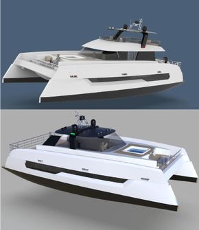 18.06m x 8.38m Electric Catamaran Yacht - £P.O.A