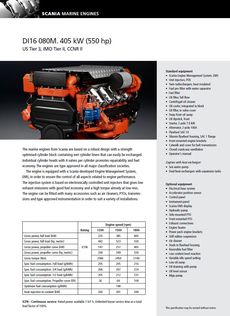 900 HP SCANIA D16 NEW MARINE ENGINES