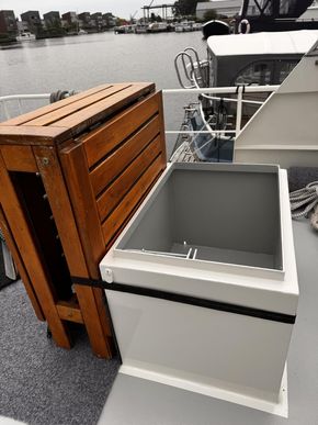 Table behind seat 