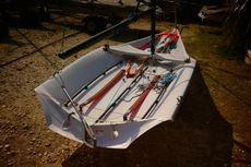 29er Sail No 2224 with launching trolley
