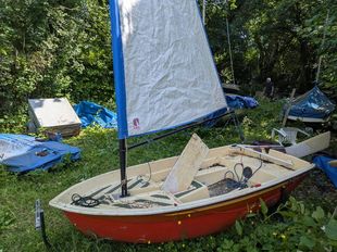 Blue Peter Dinghy Similar to Optimist.