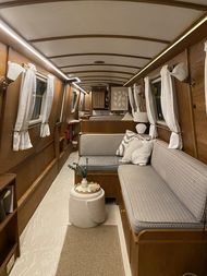 70ft narrowboat new interior sail away