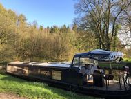 Beautiful Widebeam with rare mooring near Bath