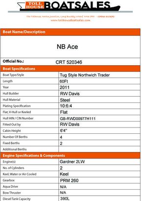 Tollhouse Boat Details Form1