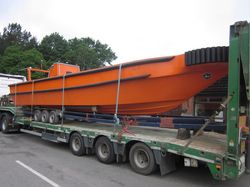 Wind farm support boat JET RIB work boat 420hp Yanmar Diesel 13M