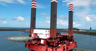 445 T SWL Crane Capacity | Non-Propelled Self Elevating Jack-Up Barge