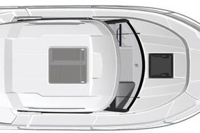 Jeanneau Merry Fisher 695 wheelhouse boat - diagram of wheelhouse roof