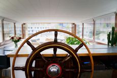 Recently converted dutch barge