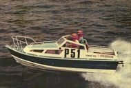 Classic Motorboat.Welded Aluminium ex racing powerboat.