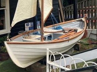 15ft GRP Double ender Skerry, Gaff, sail, row motor. 