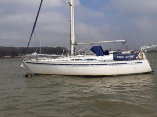Moody 37 ft sailing yacht