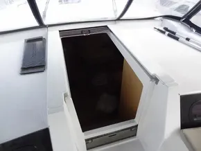 Beneteau Oceanis 46.1 yacht hatch, 2020 model, open for cabin access.