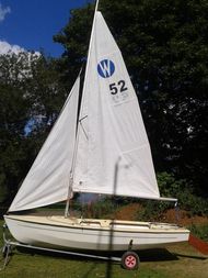 A classic early Wanderer dinghy,