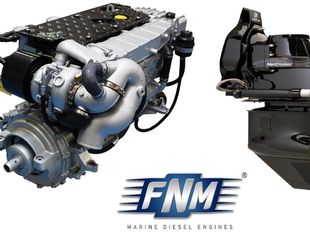 NEW FNM 42HPEP-300 300hp Marine Diesel Engine & Mercruiser Bravo 3 Sterndrive Package