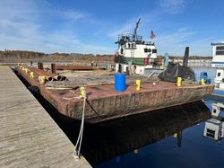 1930s/1980s 130' x 42' x 8' Steel Platform Barge