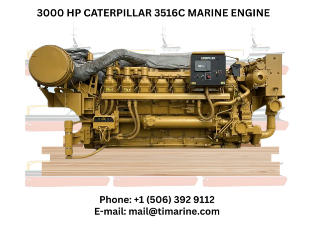 3000 HP Caterpillar 3516C Marine Engine