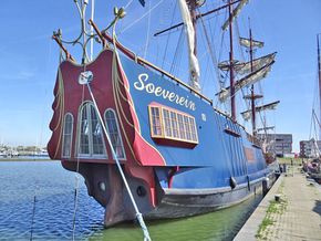 3 mast Charterschip / Evenementenboot 44 nachtgasten, 150 daggasten