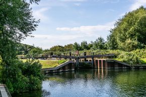 Peaceful views canalside at Roydon Marina 