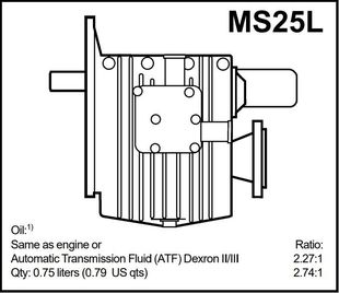 NEW Volvo Penta MS25L 2.74 Marine Gearbox