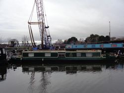 57ft Cruiser stern Narrowboat built 1993 by Southwest Durham steel cra