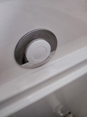Sanimarin upgraded toilet 'push to flush'